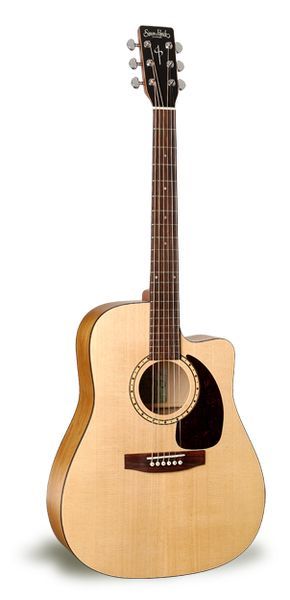 Фото Simon & Patrick WOODLAND CW SPRUCE A3T+Кейс  электроакустическая гитара Dreadnought, натуральный