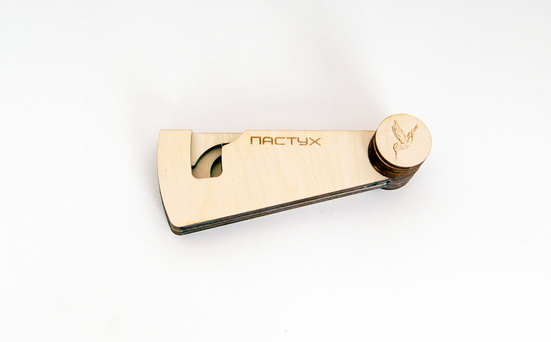 Фото Мастерская Глазырина HV12 Чехол деревянный для варгана Пастух