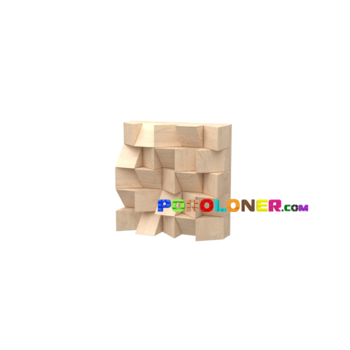 Фото Деревянная акустическая панель — Треугольник