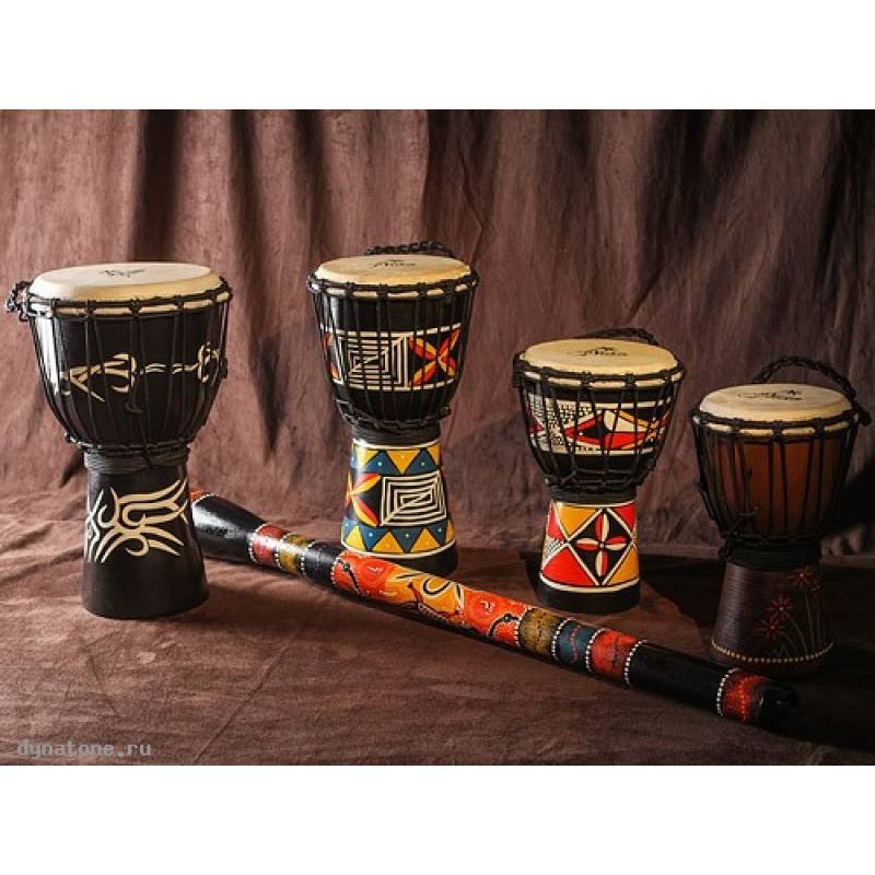 Фото YUKA DJWT06-12 - Джембе с верёвочной настройкой Юка