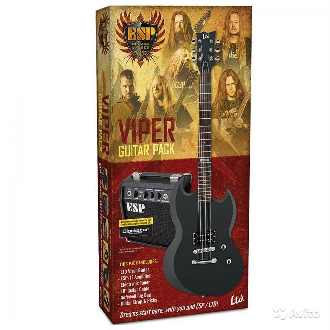 Фото Электрогитара LTD LVIPERPACK BLKS