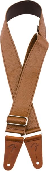 Фото FENDER Tooled Leather Guitar Strap 2` Brown