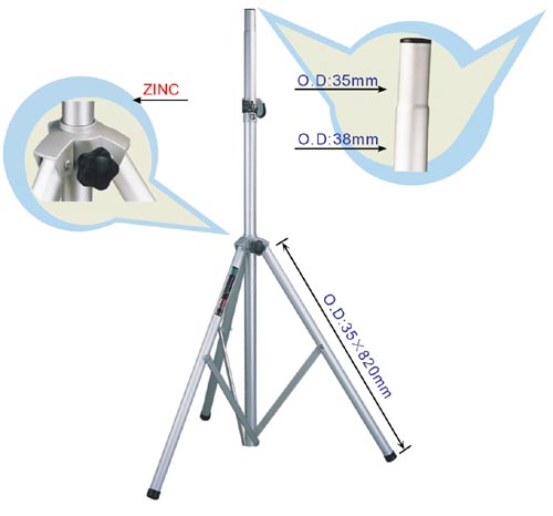 Фото Soundking DB021Bстойка для акустической системы, 2,2 м. 60 кг. чёрная