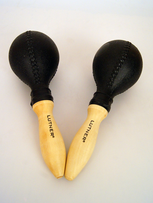 Фото  Пластиковые маракасы на деревянной ручке Fleet M16