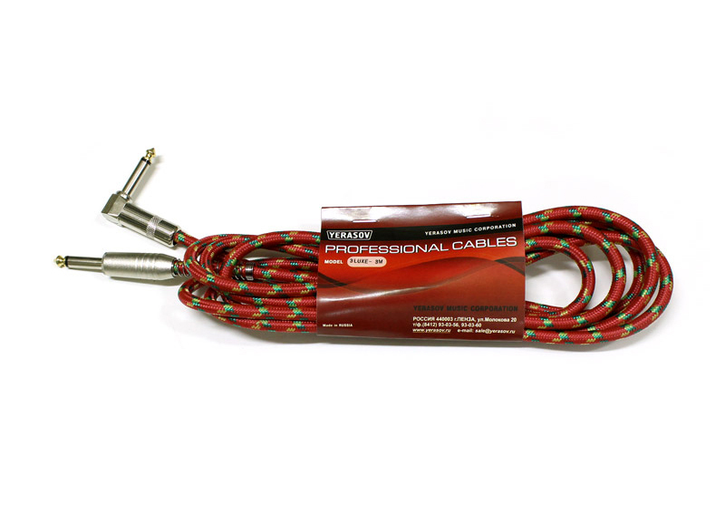 Фото Кабель инструментальный Yerasov 3LUXE-3m-RD