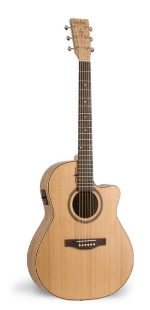 Фото Simon & Patrick NATURAL ELEMENTS CHERRY CW FOLK+Кейс  электроакустическая гитара Grand Auditorium