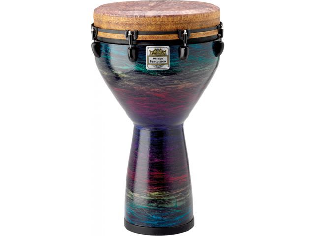 Фото Remo DJ-0114-22-SN014 джембе 14"х25", цвет Eco-Grain Multicolor