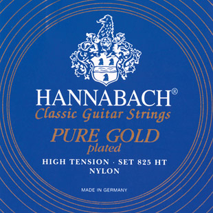 Фото Комплект струн для классической гитары Hannabach 825HT Blue PURE GOLD