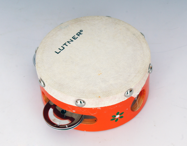 Фото Тамбурин Fleet TH4-3B с кожей с 3 бубенцами