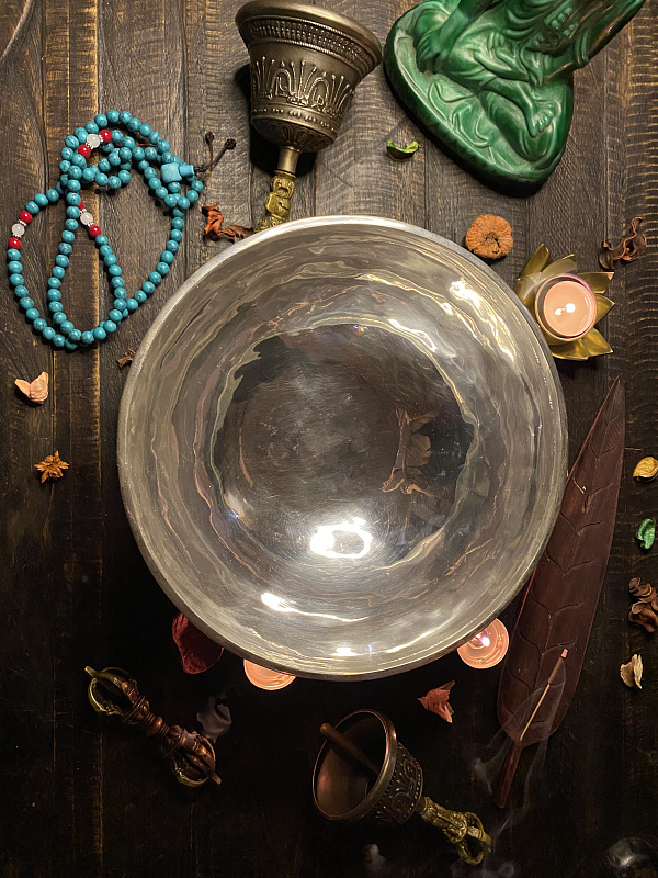 Фото Поющая чаша кованая  Sun/Moon SB-SUN 1,66