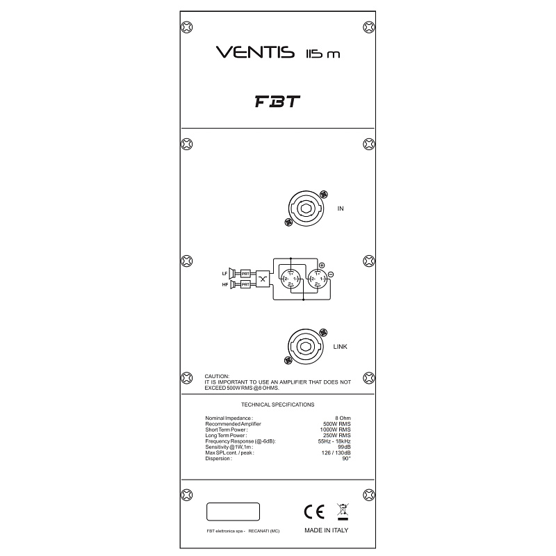 Фото Пассивный монитор FBT VENTIS 115M