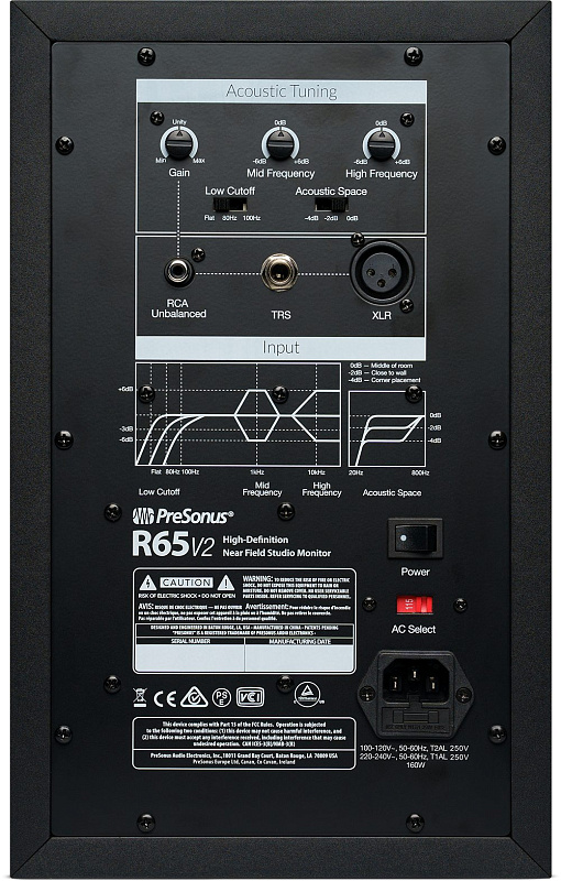 Фото Активный студийный монитор PreSonus R65 v2 (bi-amp)