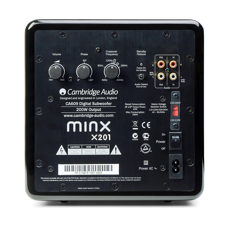 Фото Сабвуферы Cambridge Audio X201