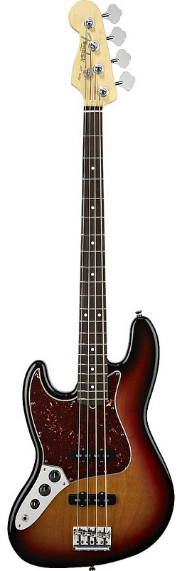 Фото Бас-гитара FENDER AMERICAN STANDARD JAZZ BASS 2012 LEFT HANDED RW 3-COLOR SUNBURST
