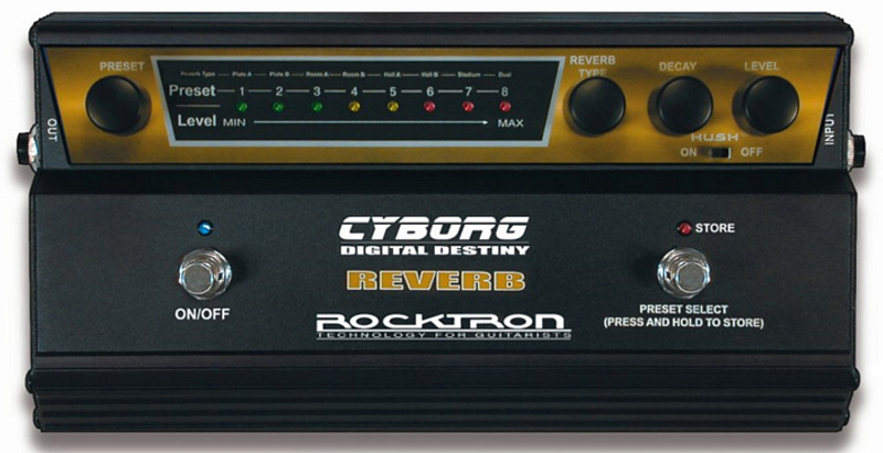 Фото ROCKTRON CYBORG REVERB цифровая гитарная педаль эффектов REVERB