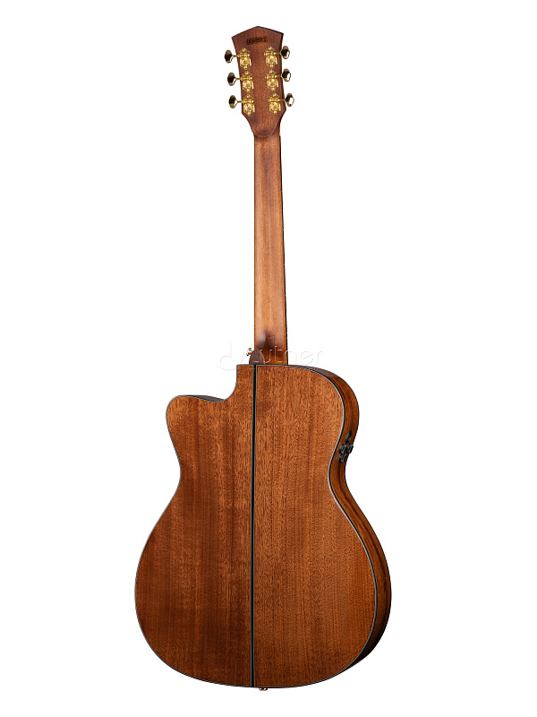 Фото Gold-OC6-WCASE-NAT Электро-акустическая гитара, с вырезом, цвет натуральный, с чехлом, Cort