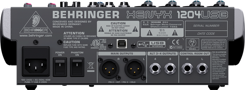 Фото Behringer Xenyx X1204USB
