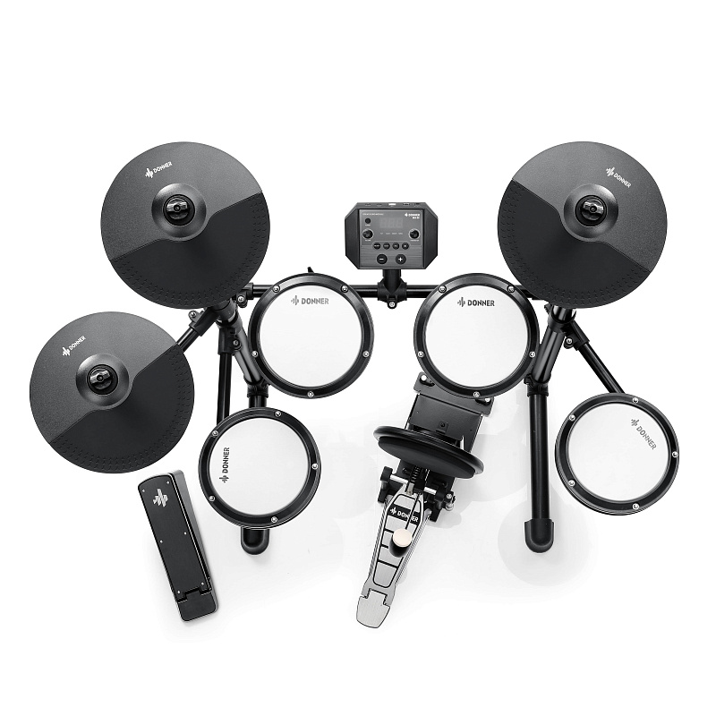 Фото Электронная ударная установка DONNER DED-80P 5 Drums 3 Cymbals