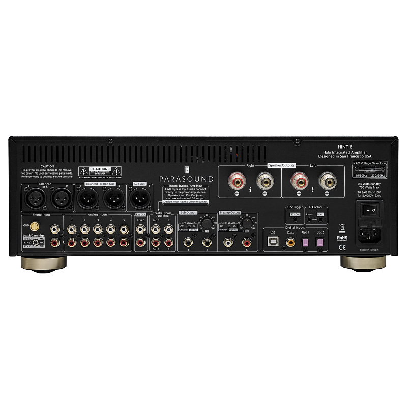Фото Интегральный усилитель Parasound HINT 6 black