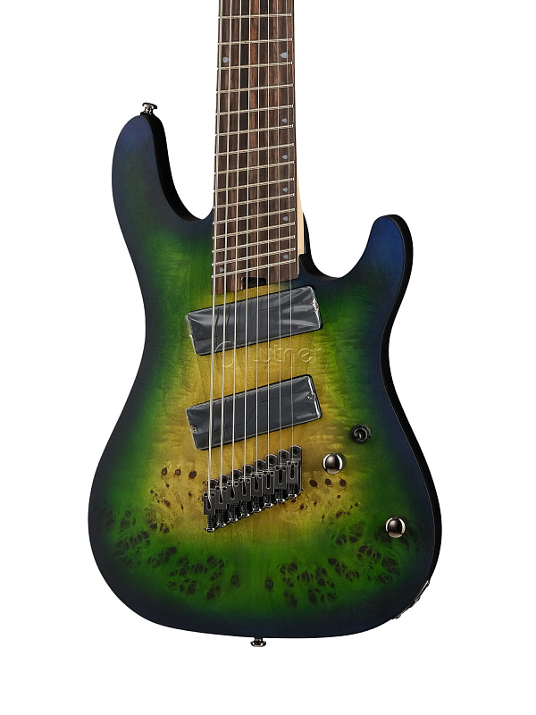 Фото KX508MS-II-MBB KX Series Электрогитара мультимензурная 8-струнная, зеленая, Cort