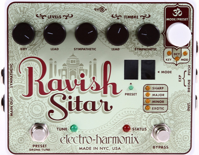 Фото Electro-Harmonix Ravish Sitar  Эффект для электрогитары 