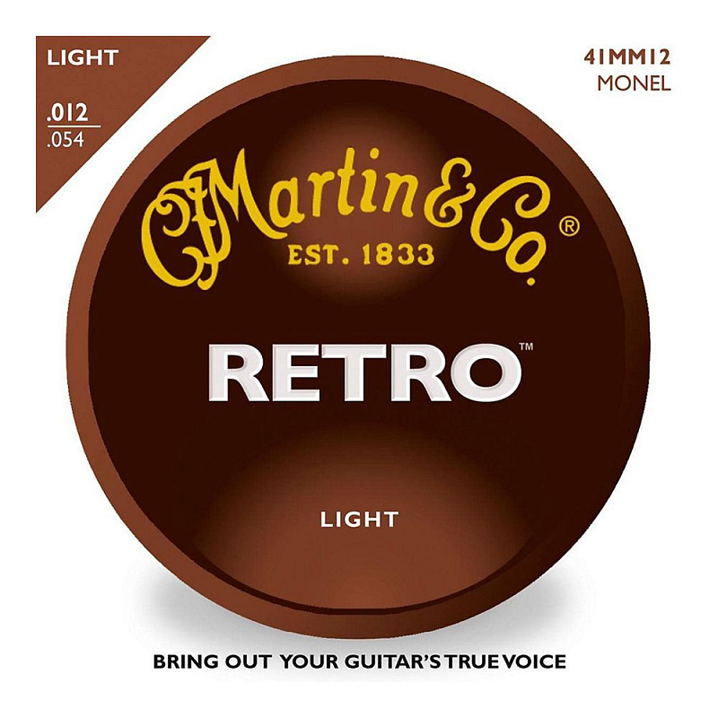 Фото Martin 41MM12  струны для акустической гитары 12-54 Retro, монель