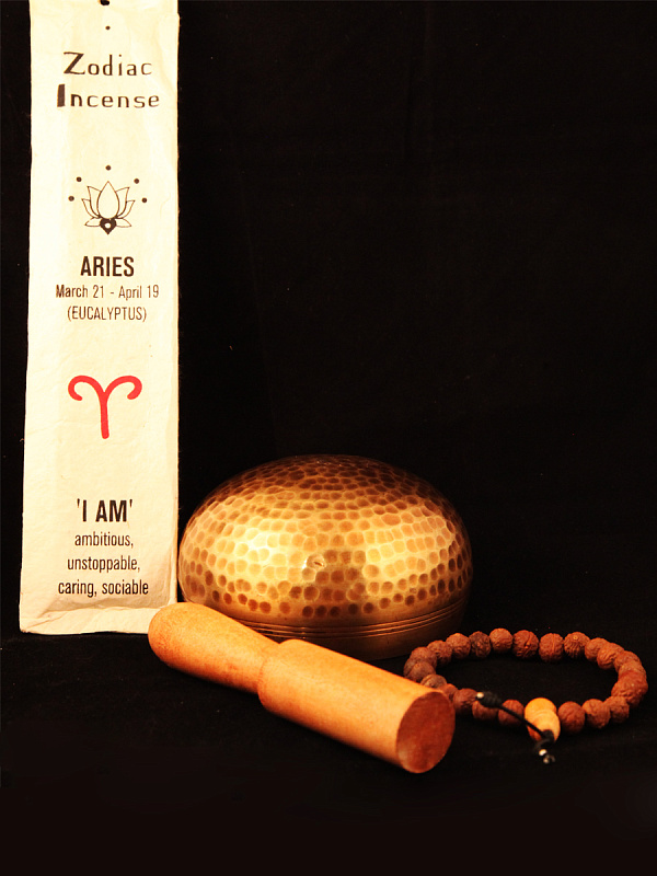 Фото Поющая чаша Полуковка SBHM09/рудракша