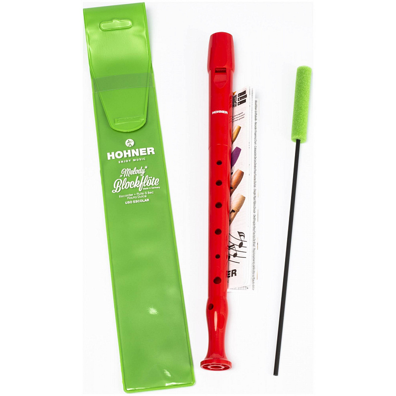 Фото HOHNER B95084 RE - Блокфлейта сопрано немецкая система Хонер