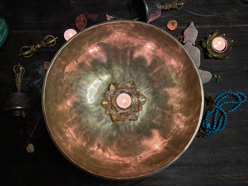 Фото Поющая чаша кованая Plain - SBBT Светлая 34