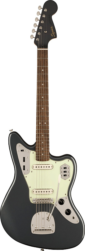 Фото Электрогитара FENDER SQUIER Classic Vibe '60s Jaguar LRL Charcoal Frost Metallic