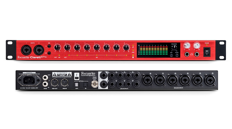 Фото FOCUSRITE Clarett 8Pre Thunderbolt интерфейс