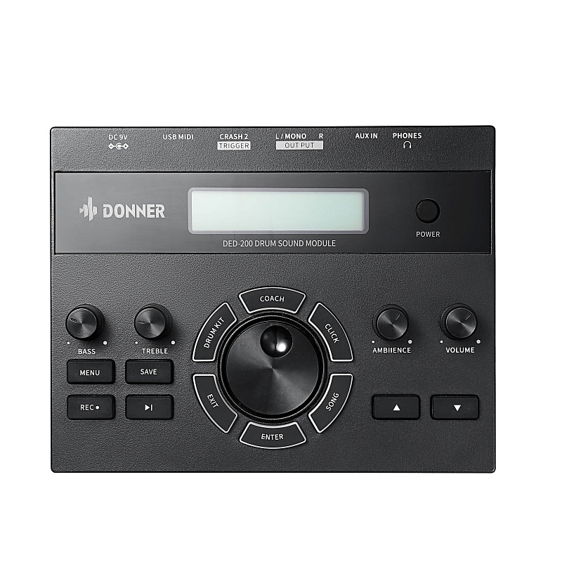 Фото Электронная ударная установка DONNER DED-200P Electric Drum Set 5 Drums 3 Cymbals