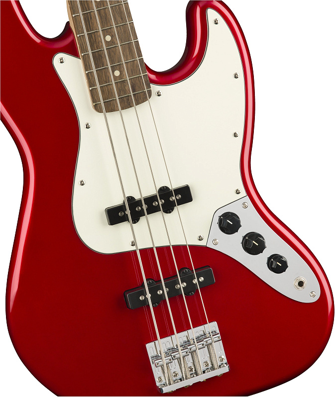 Фото Squier Contemporary Jazz Bass®, Laurel Fingerboard, Dark Metallic Red