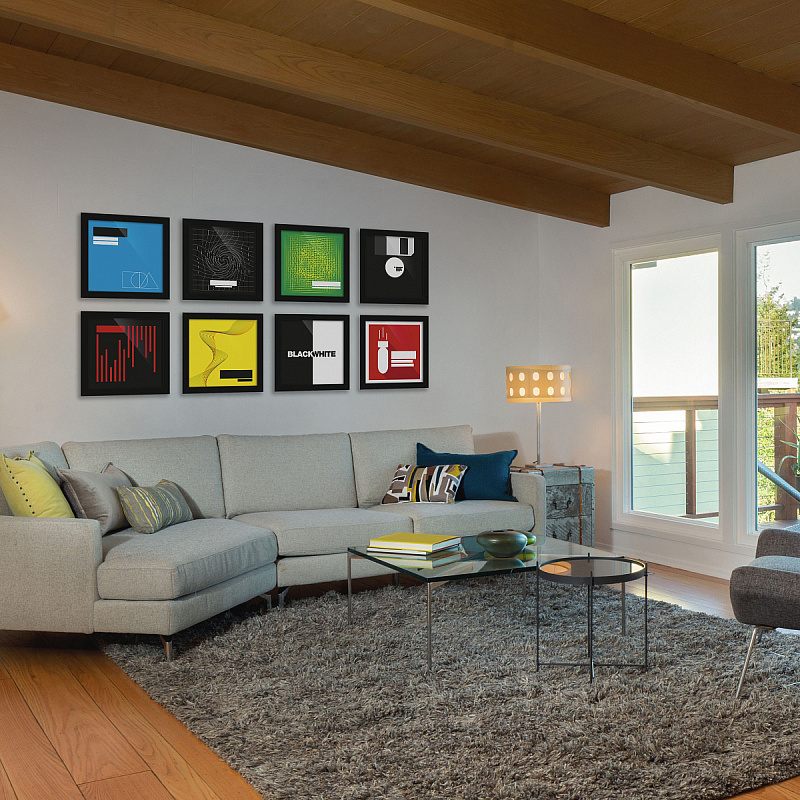 Фото Набор рамок для обложек винила Glorious Vinyl Frame Set Black