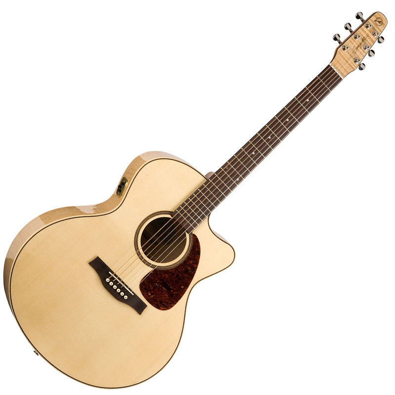Фото Seagull PERFORMER CW MINI JUMBO QI FMHG Электроакустическая гитара