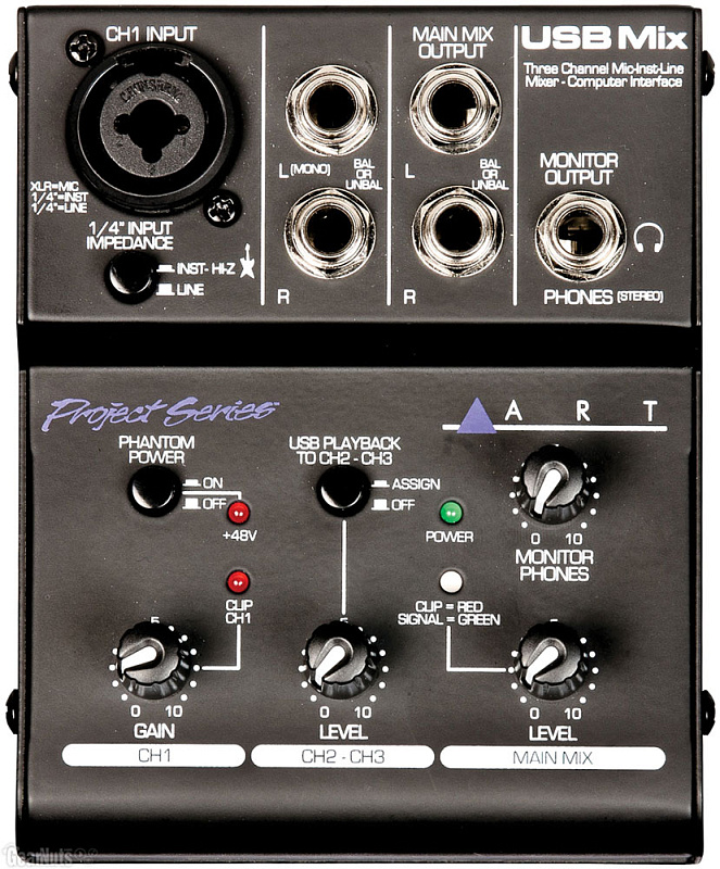 Фото ART USB Mix микшерный пульт