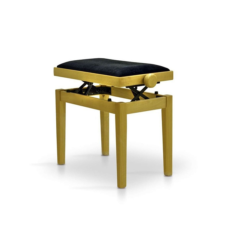 Фото Банкетка Hidrau BG27 Walnut Matt 2 (TC9), сатинированный орех, сидение черный бархат