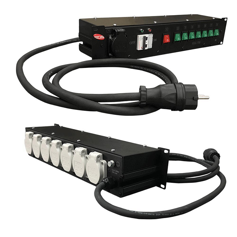 Фото RSC-708 Дистрибьютор питания, рэковый, EDS