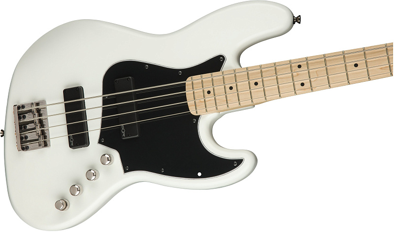 Фото Squier Contemporary Active Jazz Bass® HH, Maple Fingerboard, Flat White