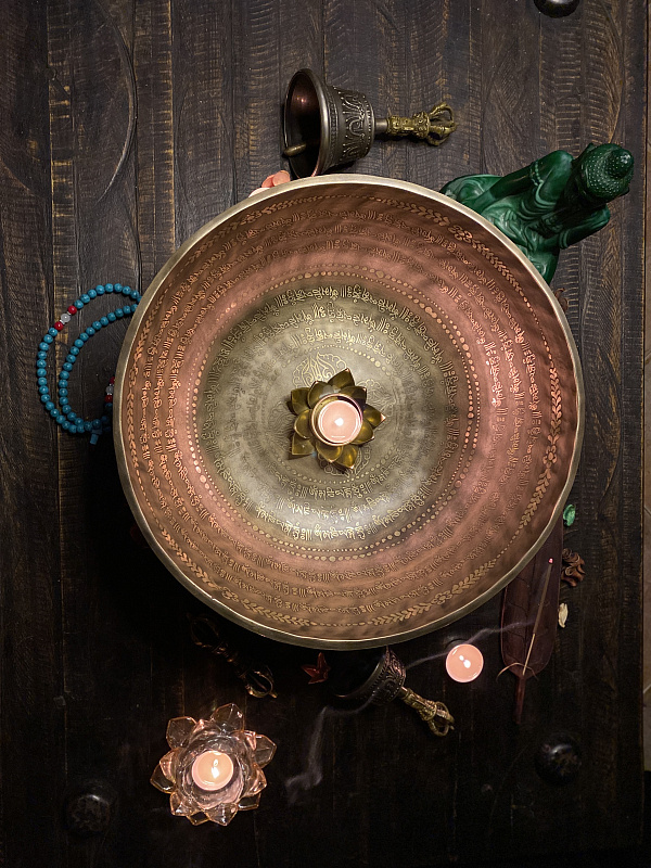 Фото Поющая чаша кованная Ething Carving - SBEC 35 