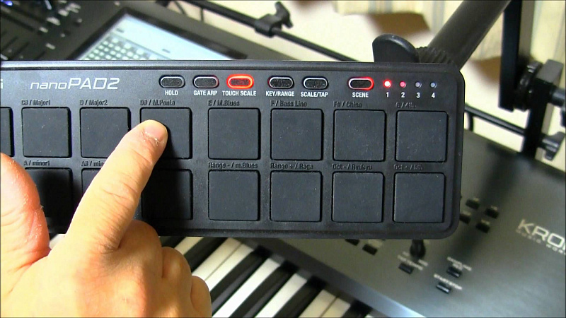 Фото KORG NANOPAD2-BK портативный USB-MIDI-контроллер, цвет ч рный