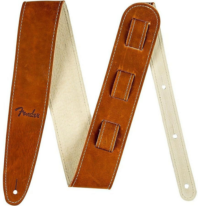 Фото FENDER Ball Glove Leather Strap, Brown