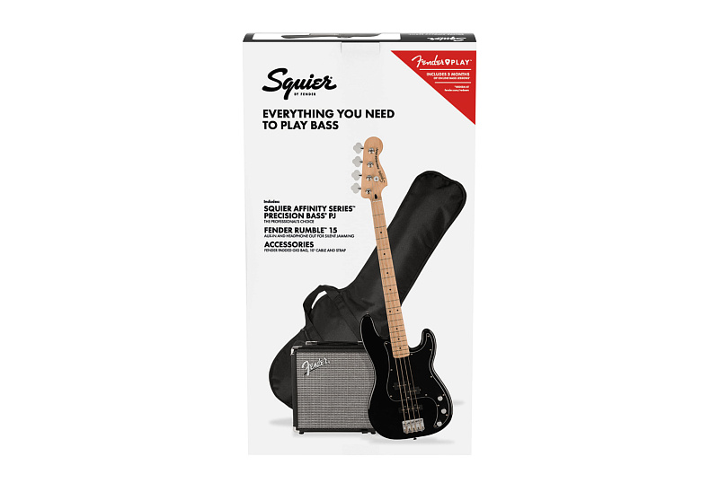 Фото Бас-гитара в комплекте FENDER SQUIER Affinity 2021 Precision Bass PJ Pack MN Black