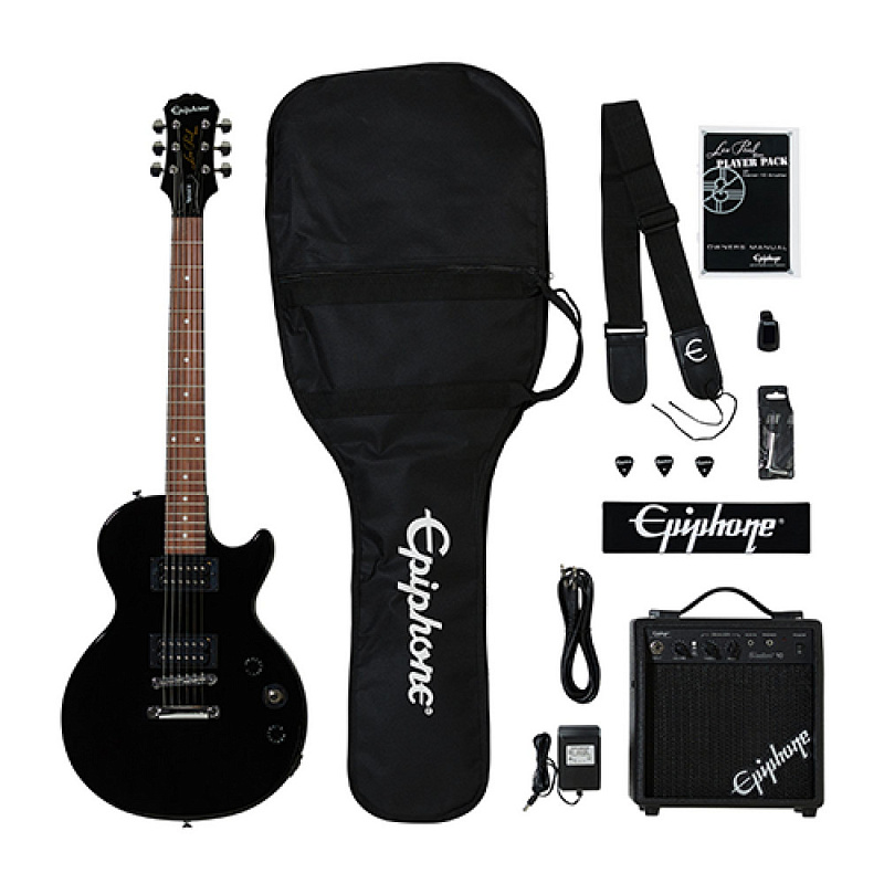 Фото EPIPHONE Les Paul Electric Guitar Player Pack Ebony
