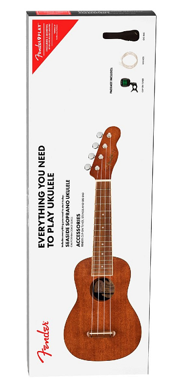 Фото Fender Seaside Soprano Uke Pack, Nat